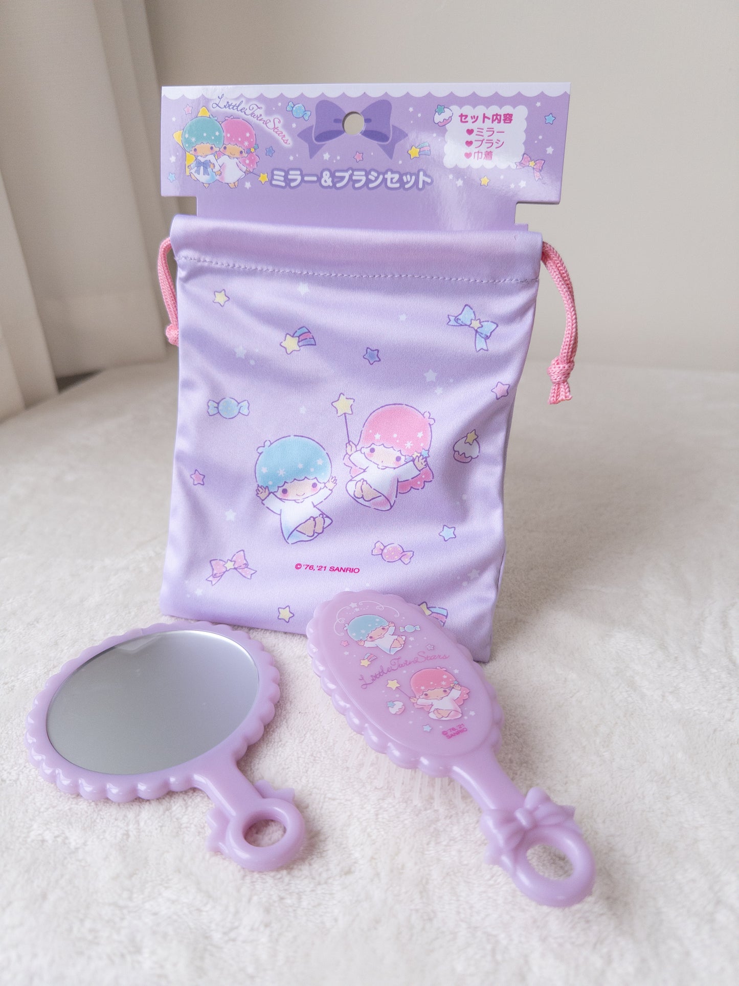 Angelitos Set Pouch + Cepillo + Espejo