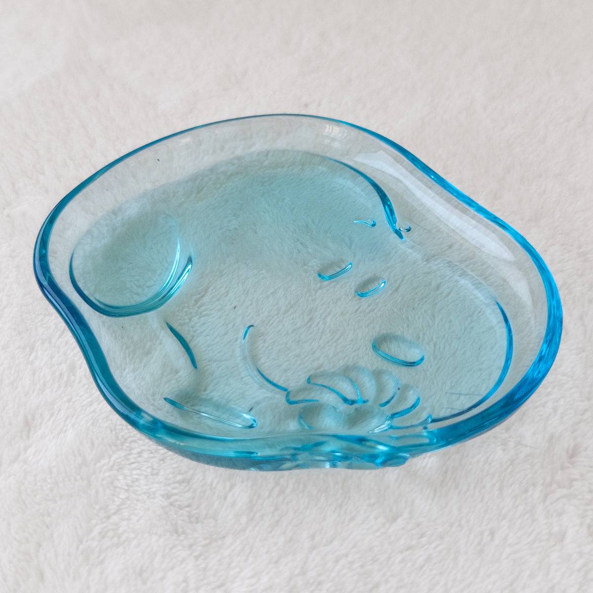 Snoopy Plato Pequeño de Vidrio