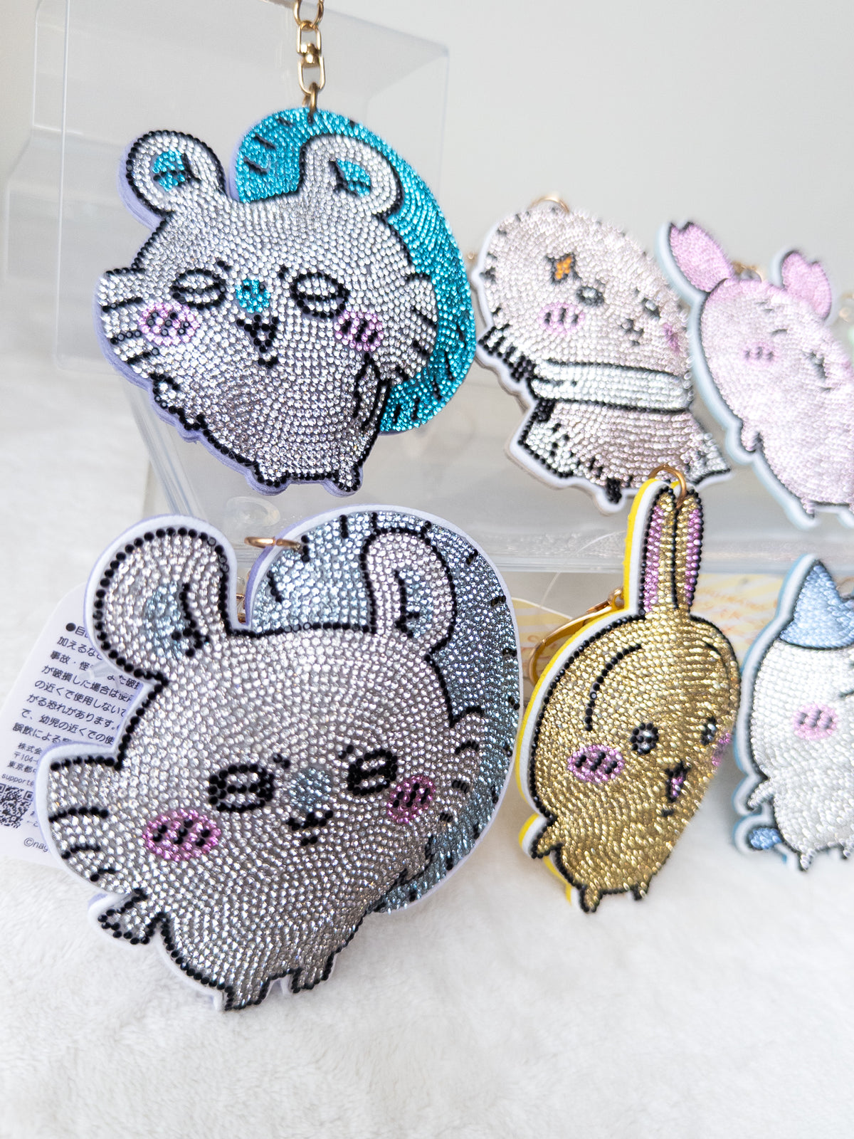 Chiikawa Brillante Rhinestone Llavero