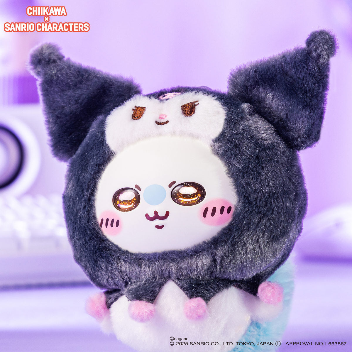 Chiikawa x Sanrio Kiramekko Peluche Llavero