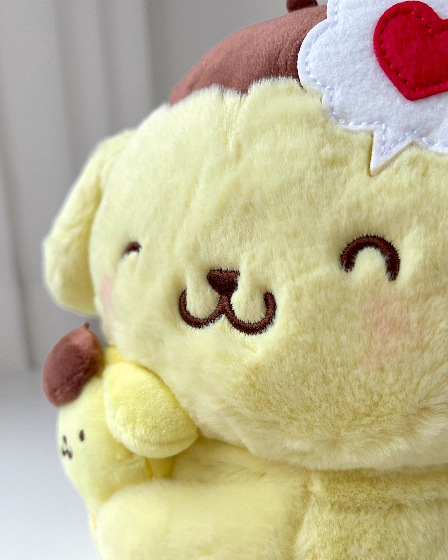 Pompompurin con MiniPom (Colección 2025) Peluche © SANRIO