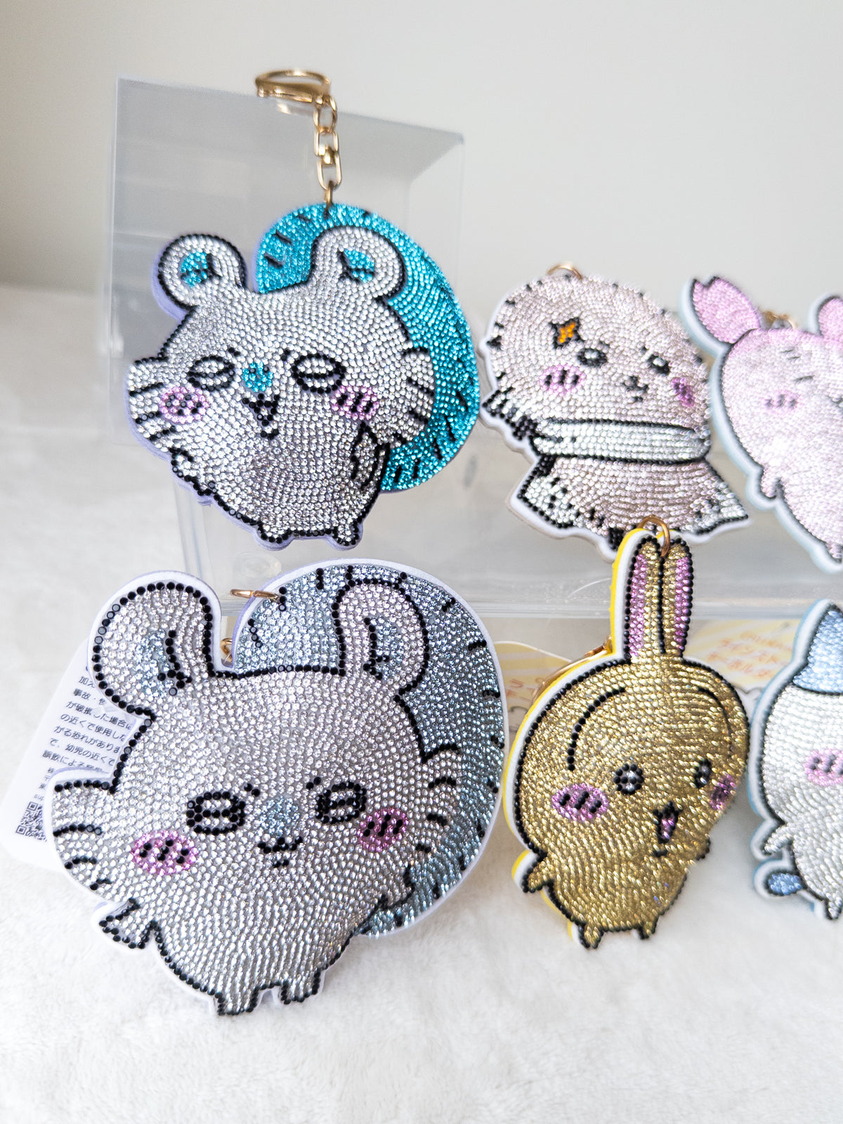 Chiikawa Brillante Rhinestone Llavero