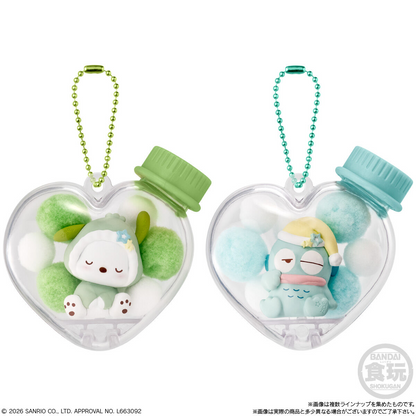 Sanrio Botellita Corazón Llavero | Character Mofu Case Mascot