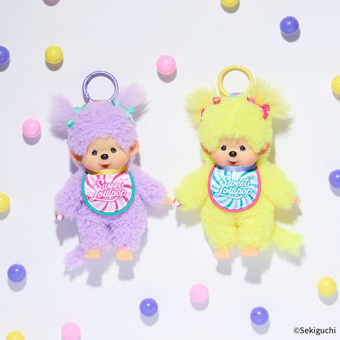 Monchhichi Sweet Lollipop Lila 💜 Peluche Llavero