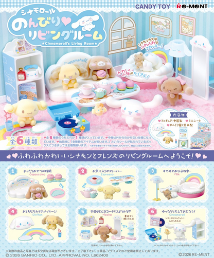 Cinnamoroll Nonbiri Living Room BOX COMPLETO © RE-MENT