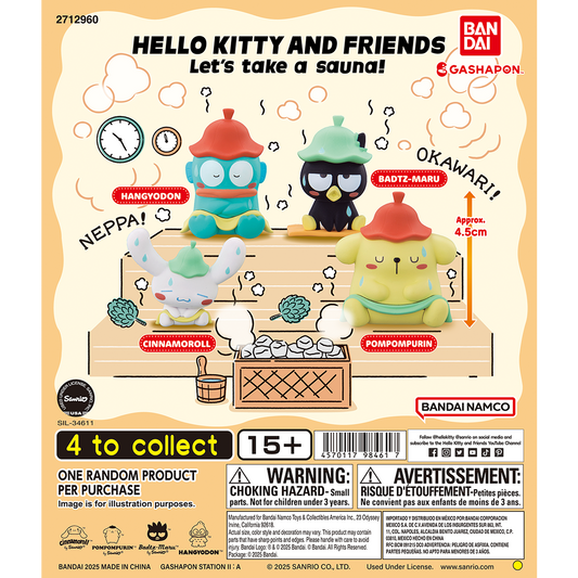 Sanrio Sauna Figuras