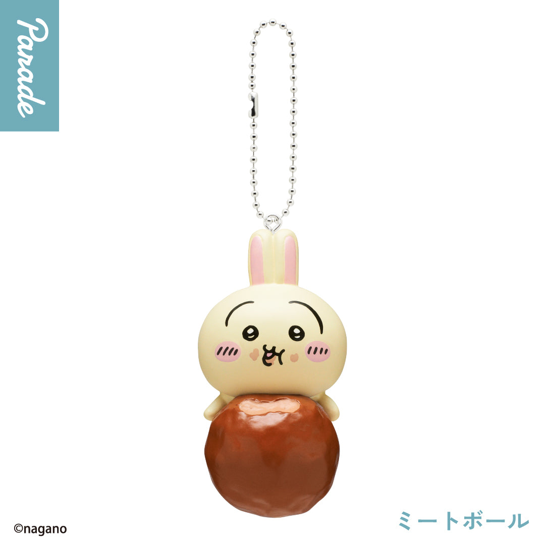 Chiikawa Tabemono Ippai Mascot | Llavero Gashapon