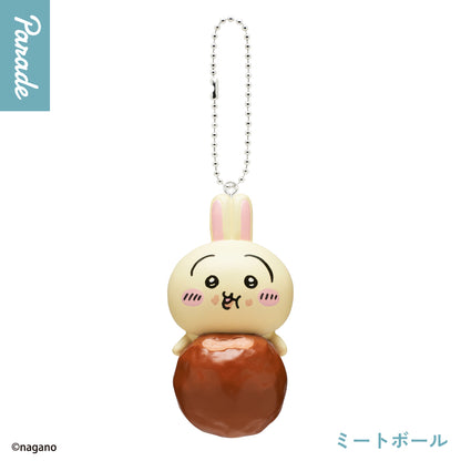 Chiikawa Tabemono Ippai Mascot | Llavero Gashapon