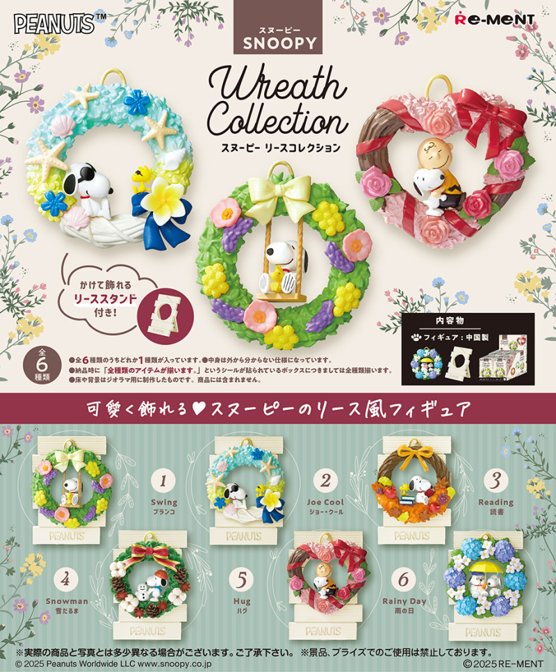 Snoopy Wreath Collection Figura © RE-MENT