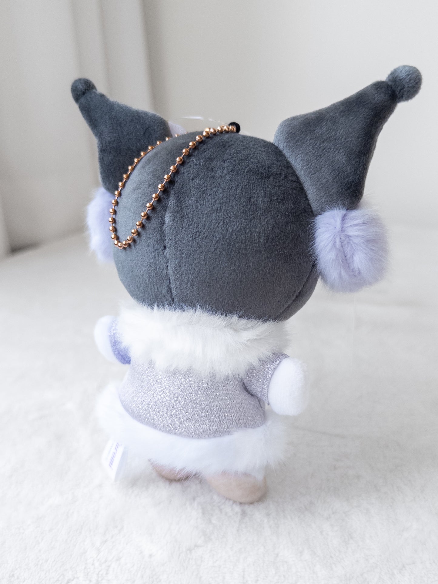 Kuromi Snow Fantasy Munyugurumi Peluche Llavero