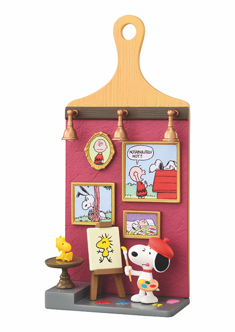 Snoopy Miniature Board Figura © RE-MENT