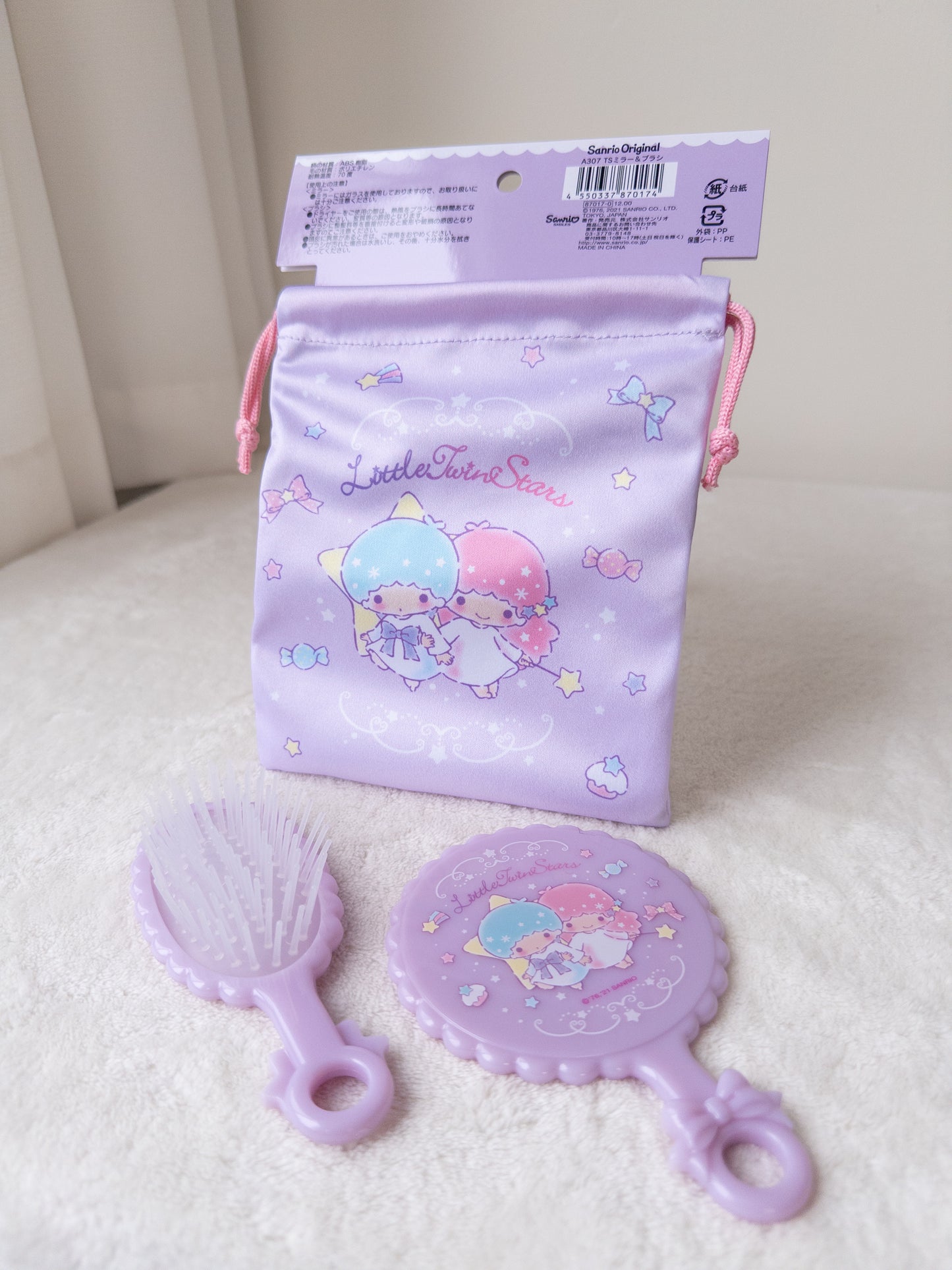 Angelitos Set Pouch + Cepillo + Espejo