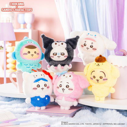 Chiikawa x Sanrio Kiramekko Peluche Llavero