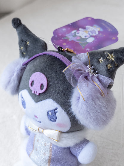 Kuromi Snow Fantasy Munyugurumi Peluche Llavero