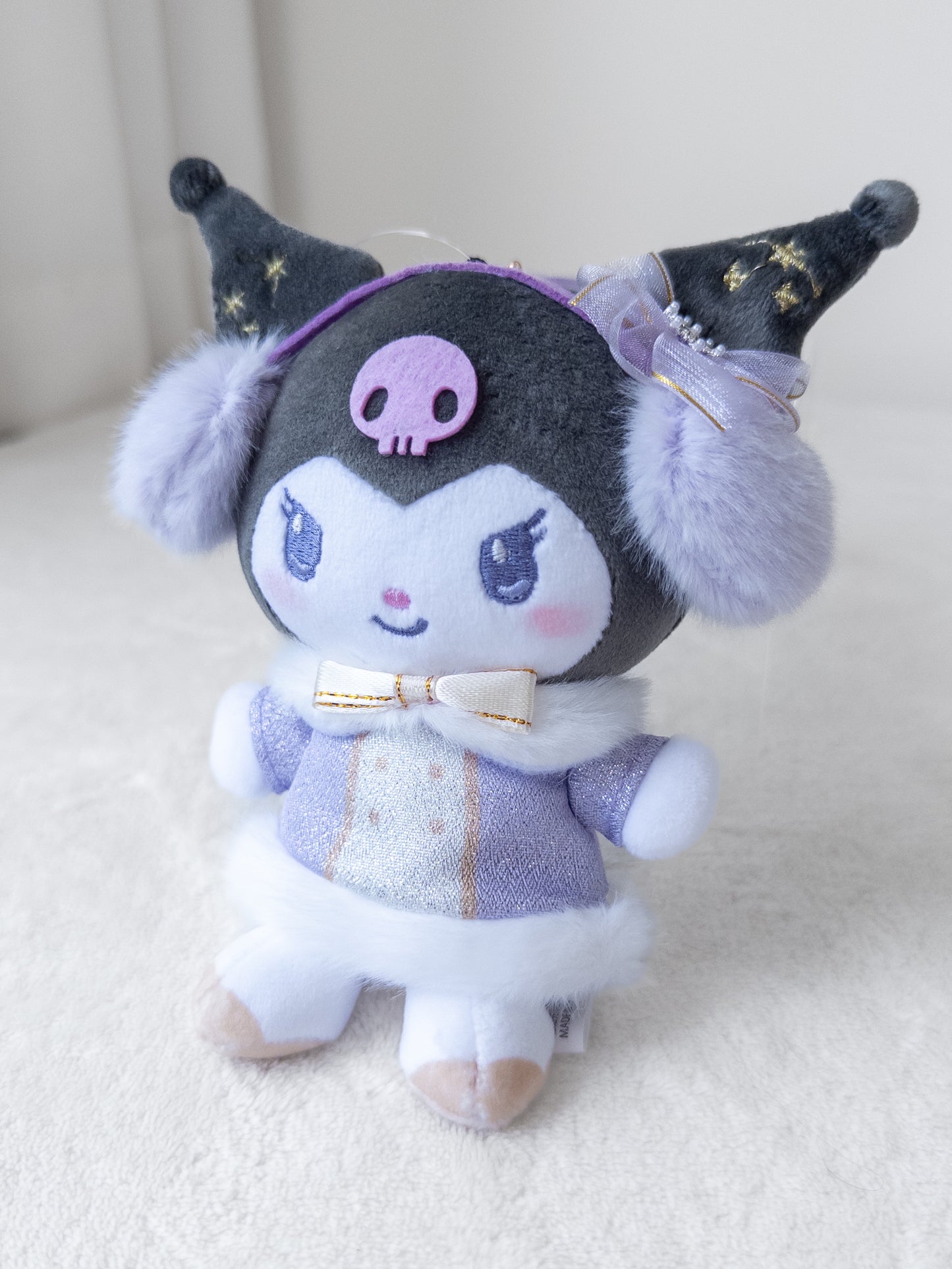 Kuromi Snow Fantasy Munyugurumi Peluche Llavero