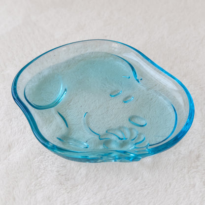 Snoopy Plato Pequeño de Vidrio