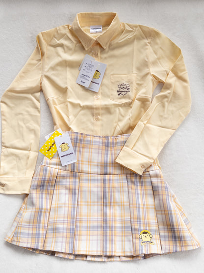 Pompompurin Conjunto Blusa y Falda Talla S