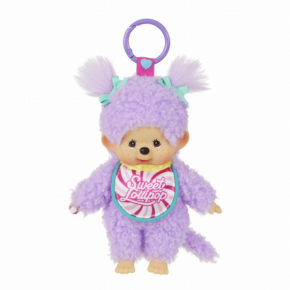 Monchhichi Sweet Lollipop Lila 💜 Peluche Llavero