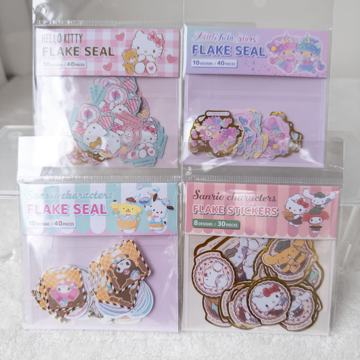 Stickers Flakes | Sanrio | Doraemon | Pingu