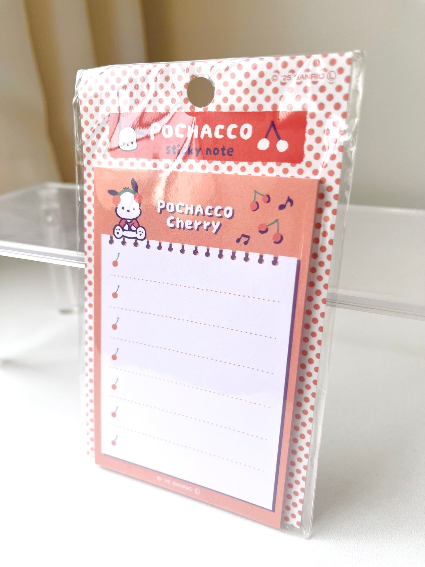 Pochacco Cherry 🍒 Sticky Note - Notas Autoadhesivas