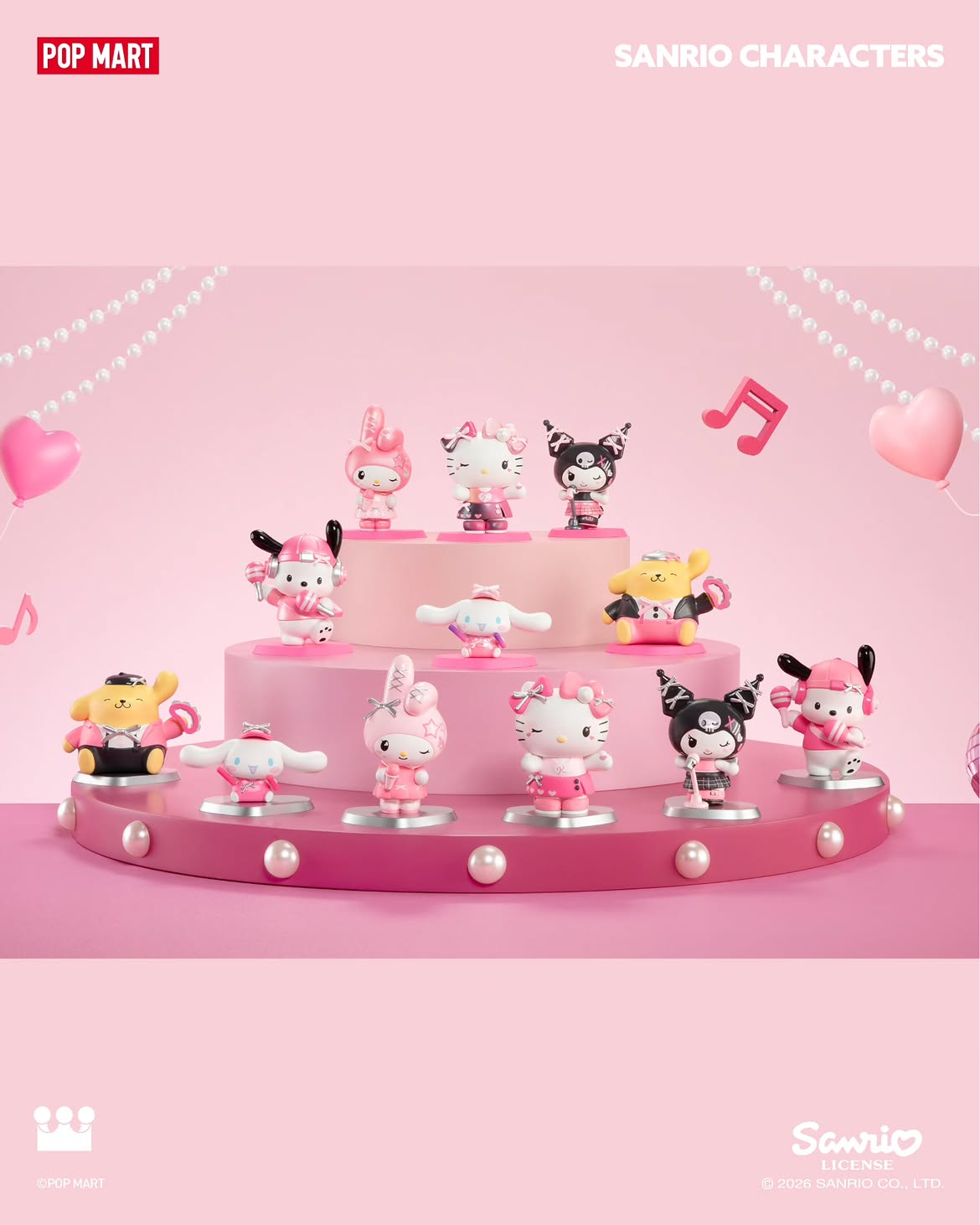 Sanrio Pink Party 🪩💕 Figura Popmart