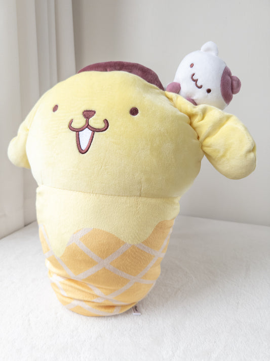 Pompompurin Helado con Muffin Peluche Cojín Grande