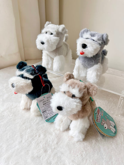 Shuna y Bob Peluche Llavero | Schnauzer