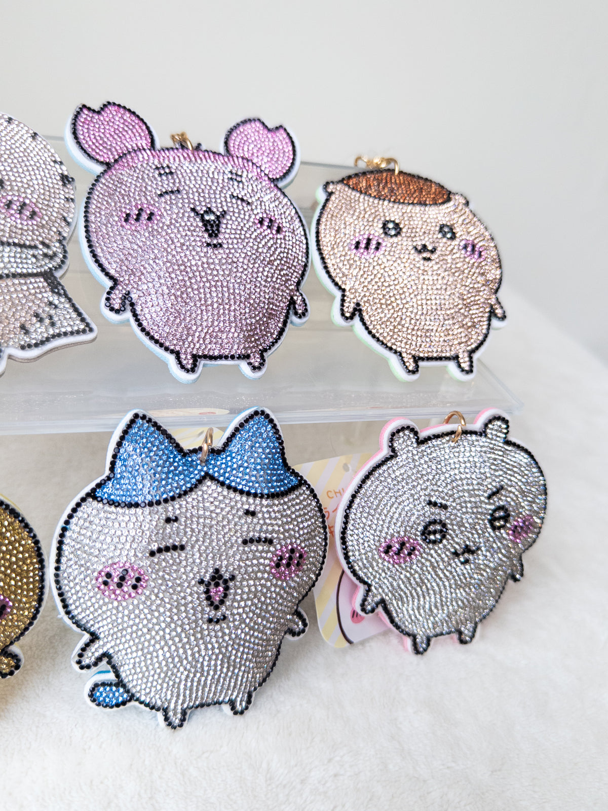 Chiikawa Brillante Rhinestone Llavero