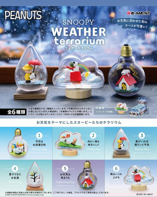 Snoopy Weather Terrarium Figura © RE-MENT