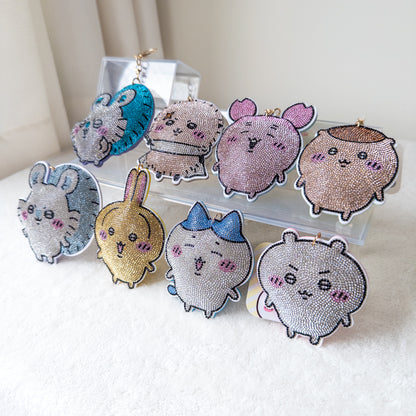 Chiikawa Brillante Rhinestone Llavero