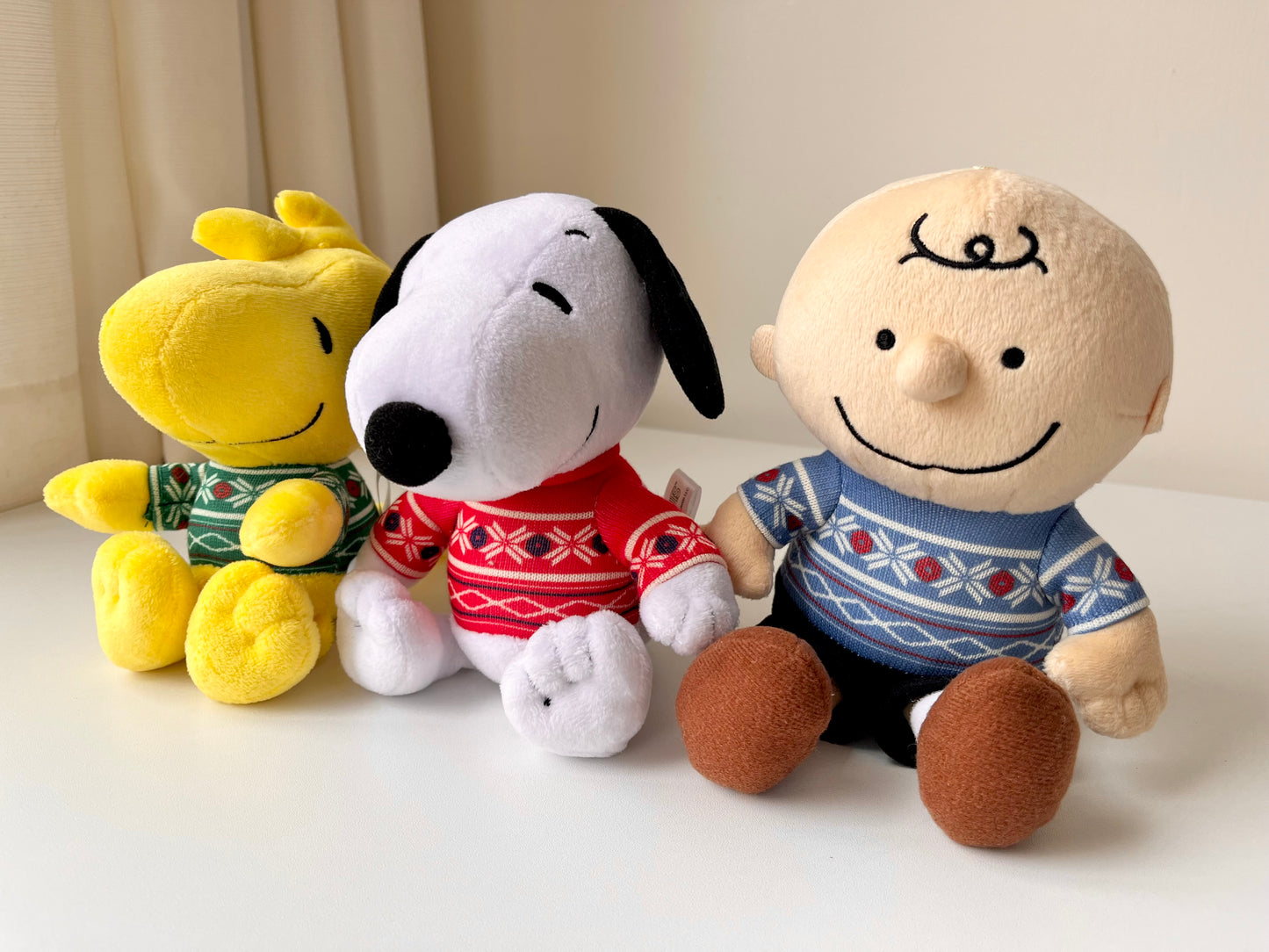Snoopy, Emilio y Charlie Set de Peluches