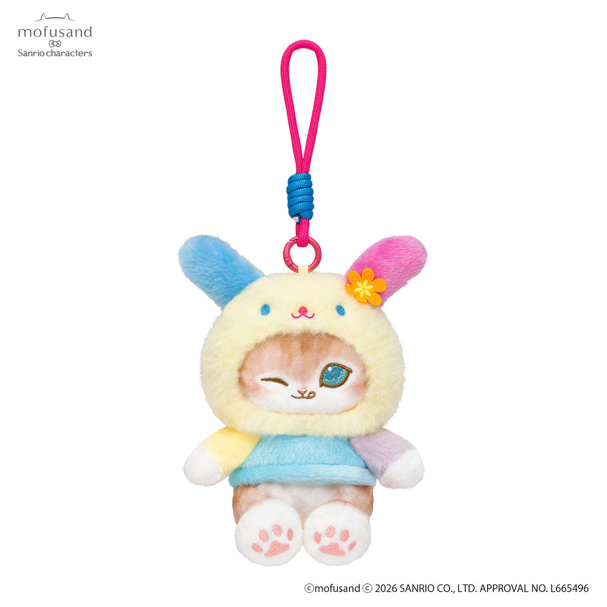 Mofusand x Sanrio Peluche Llavero