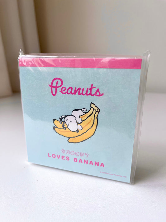 Snoopy Banana Bloc de Notas