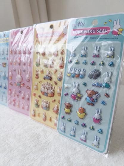 Miffy PukuPuku Stickers 3D