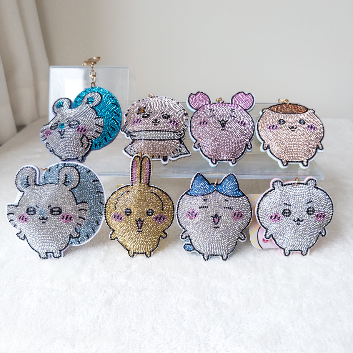 Chiikawa Brillante Rhinestone Llavero