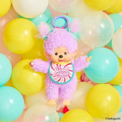 Monchhichi Sweet Lollipop Lila 💜 Peluche Llavero