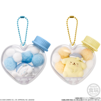 Sanrio Botellita Corazón Llavero | Character Mofu Case Mascot