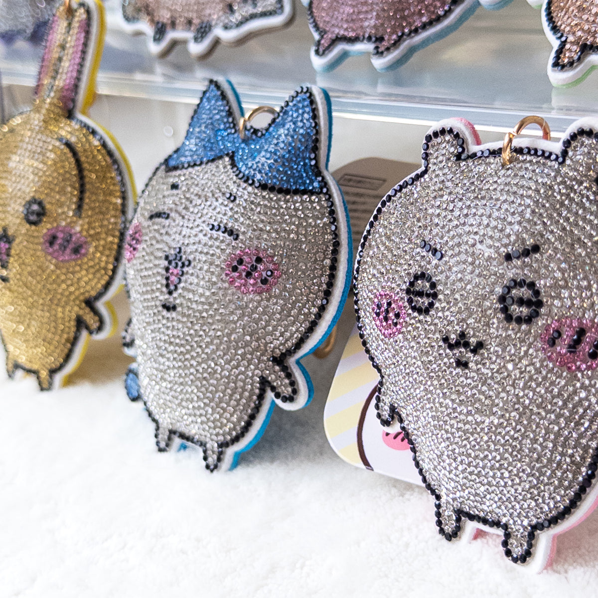 Chiikawa Brillante Rhinestone Llavero