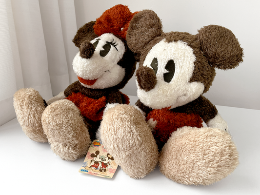 Mickey & Minnie Peluches Vintage Pareja 💕 © DISNEY